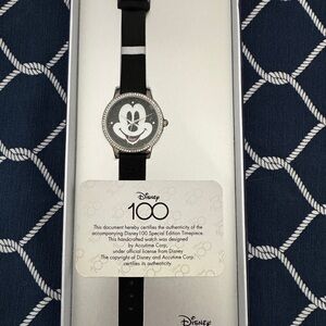 Disney 100 Years Special Edition Watch with Black Strap